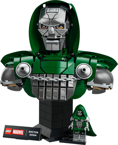 LEGO® Marvel Doctor Doom Bust 76345 – Avengers: Doomsday Collectible Display Model | 379-Piece Building Set for Adults