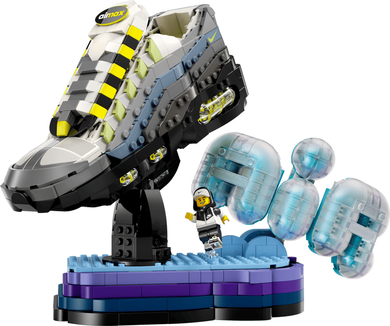 LEGO Nike 43025 Air Max 95 Sneaker Building Set | Collectible Nike Shoe Model with Display Stand & Minifigure | Creative Building Toy for Teens, Adults & Sneaker Fans
