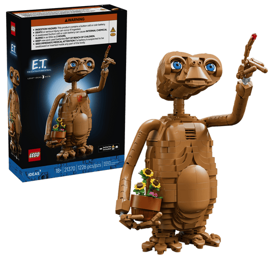 LEGO Ideas 21370 E.T. The Extra-Terrestrial Posable Figure Building Set for Adults – 1226 Pieces