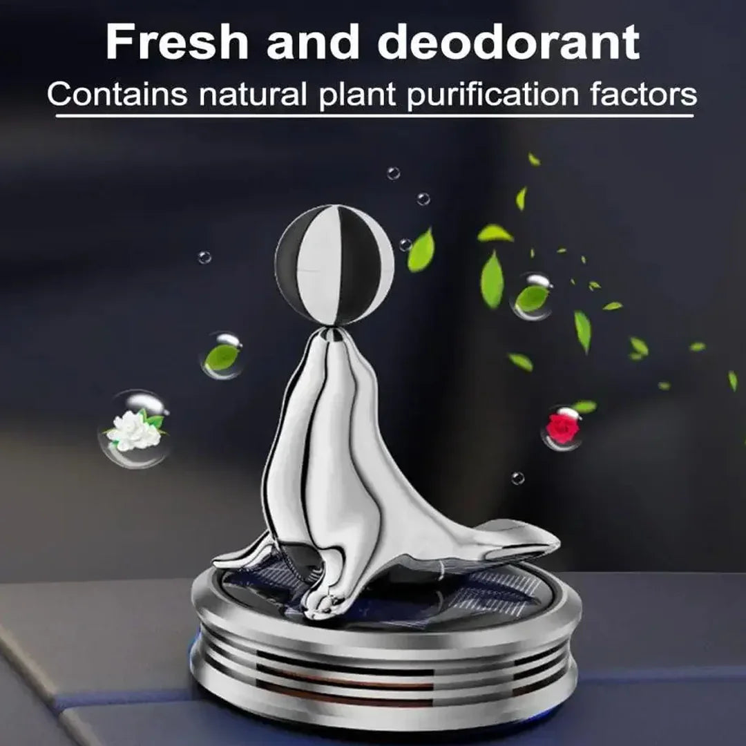 Premium Car Solar Aromatherapy Rotating Sea Dolphin 360 degree Suspended Automatic Car Aromatherapy Perfume For Car - Jaiman Toys