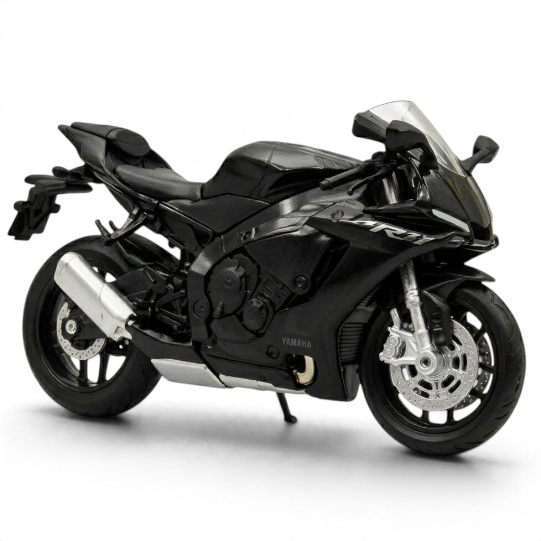 MSZ 1:18 Yamaha YZF-R1 Die-Cast Motorcycle Model | With 2 Variants  Black/Yellow