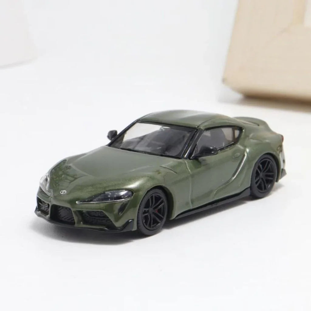 BSC 1:64 Scale Toyota GR Supra A90 Olive Green Diecast Cat Model - Jaiman Toys