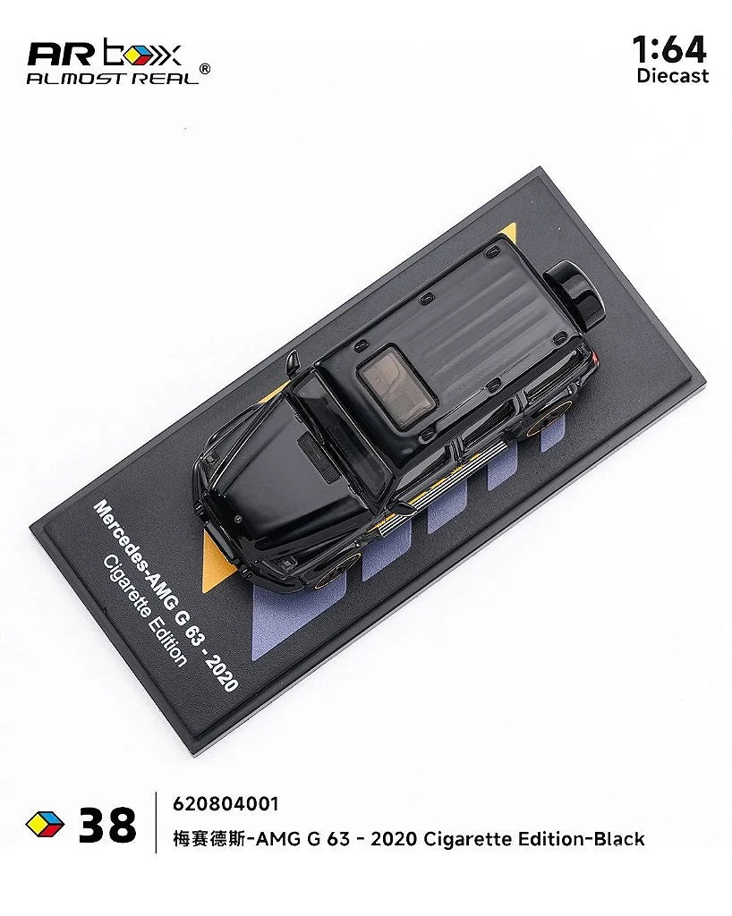 Almost Real 1:64 Mercedes-AMG G 63 (2020) Cigarette Edition Black Diecast Model Car | Premium Collectible SUV