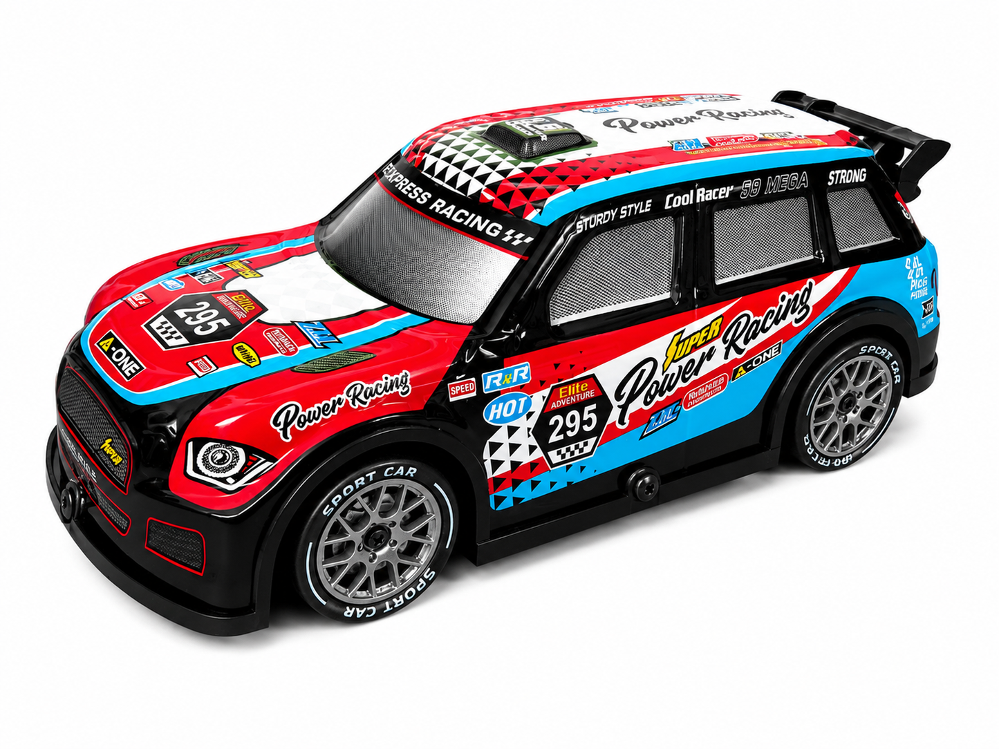 Drive Storm 1:22 Scale 4WD RC Drifting Car with Spray Mist, LED Lights & 2.4GHz Remote Control – High Speed Racing Toy Car with Drift Tyres for Kids