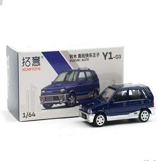 XCARTOYS 1:64 Suzuki Alto Classic Hatchback Diecast Car| Deep Blue | Y1-03