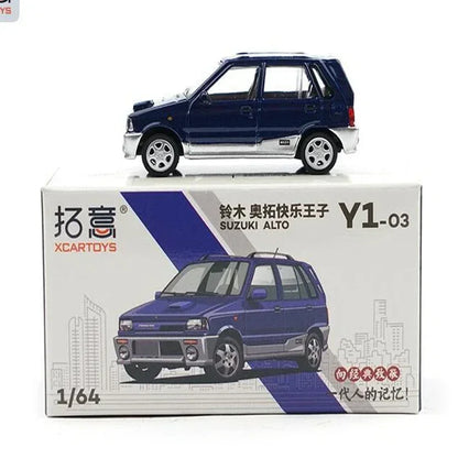 XCARTOYS 1:64 Suzuki Alto Classic Hatchback Diecast Car| Deep Blue | Y1-03