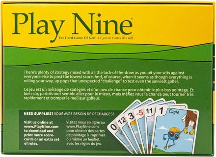 Play Nine, The Card Game of Golf Board Game - Jaiman Toys