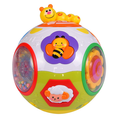 Hola Smartcraft Educational Toddlers Musical Ball Toy with Automatic Rotation, Lights, Music, Animals Sounds Toys