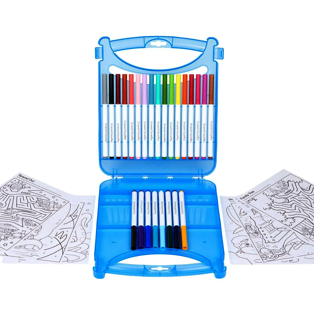 Crayola Create &amp; Color Super Tips Washable Markers Kit, Art Set