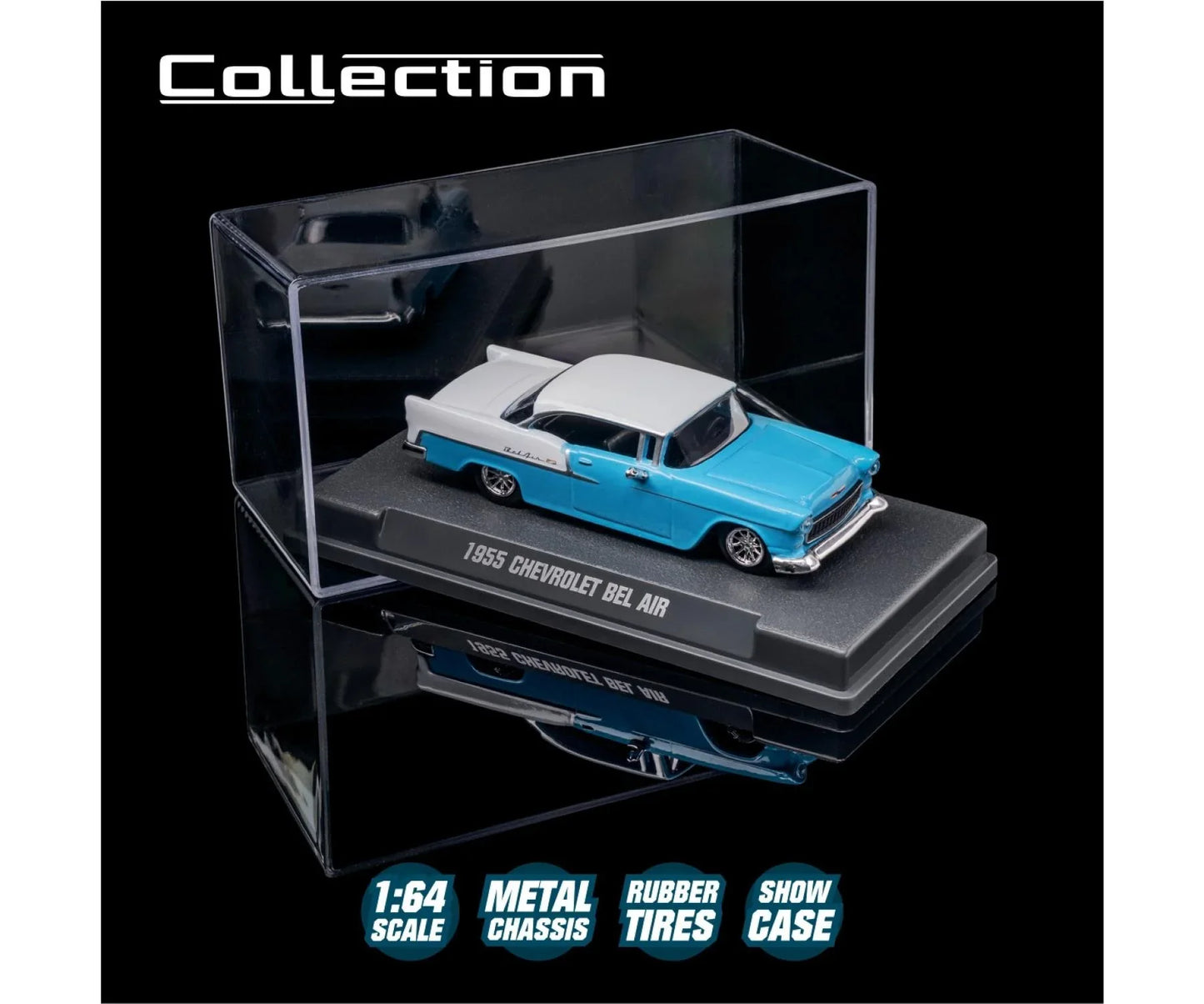 Majorette Collection 1955 Chevrolet Bel Air (Premium Collectible) -Diecast Car - Jaiman Toys