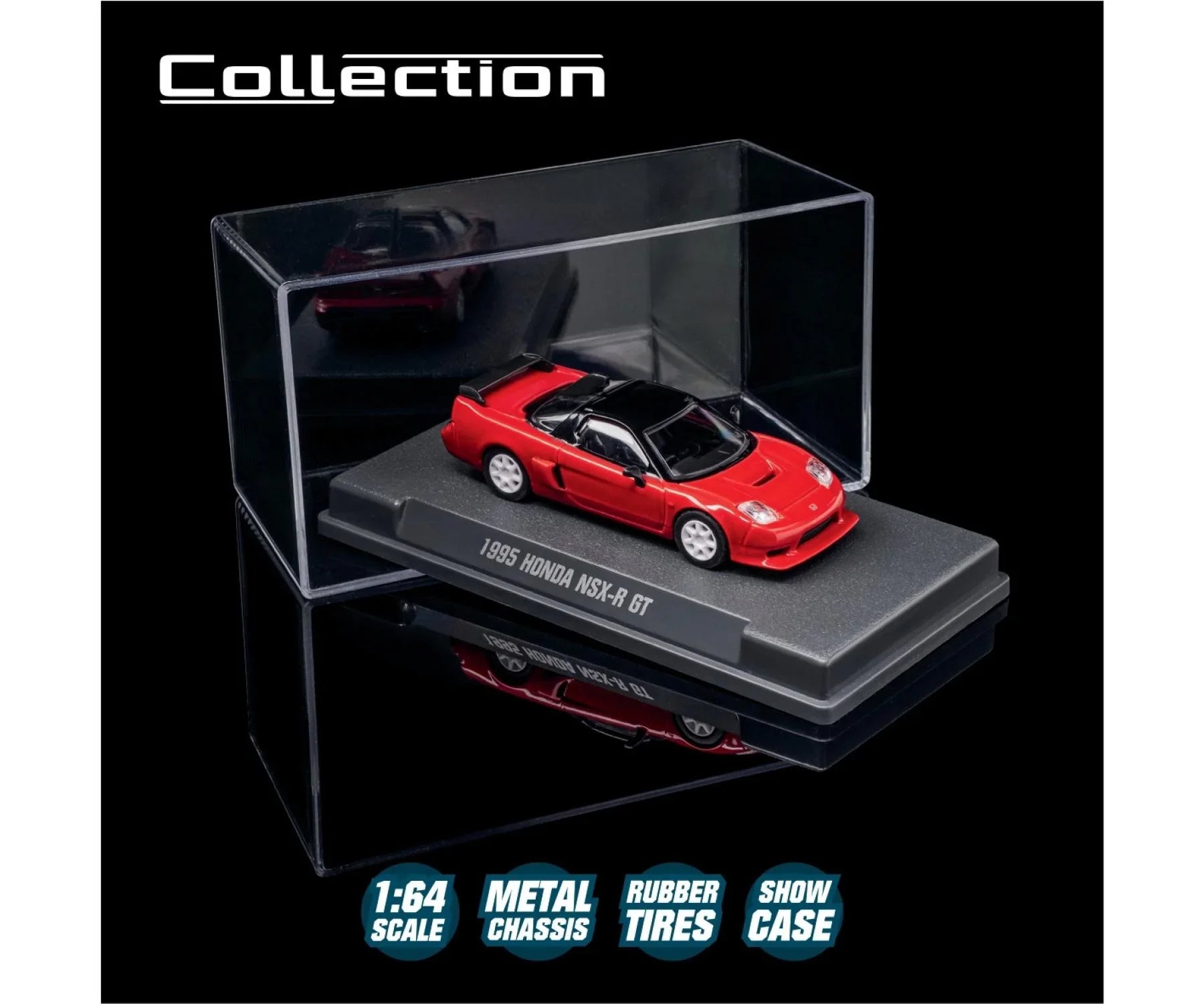 Majorette Collection 1995 Honda NSX-R GT Red (Premium Collectible) -Diecast Car - Jaiman Toys