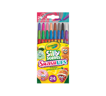 CRAYOLA 24 Ct Silly Scents Mini Twistables Scented Smashups Crayons