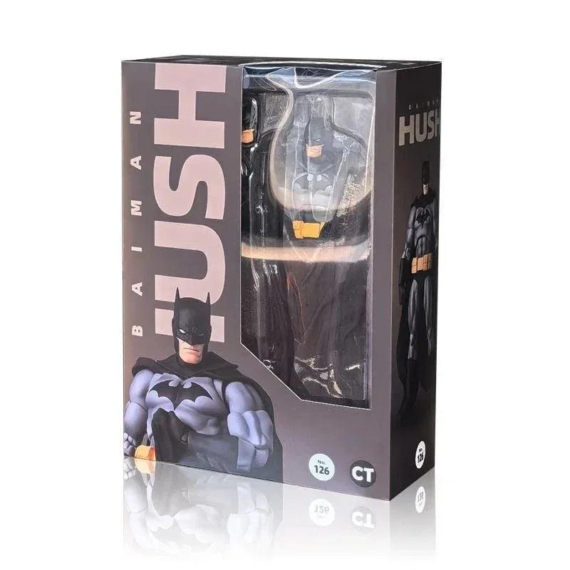 Batman Hush Black Version Action Figure – 1/12 Scale Superhero Collectible (6.3 Inch)