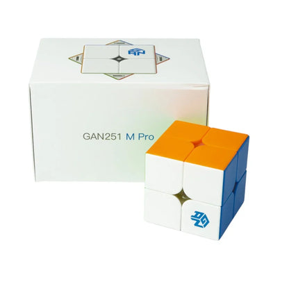 GANCUBE GAN 251 M Pro 2X2 Stickerless Magic Cube Puzzle, Adult