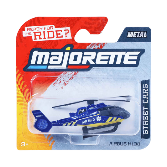 Majorette Street Cars Airbus H130 Air Med Rescue Helicopter Die-Cast Model