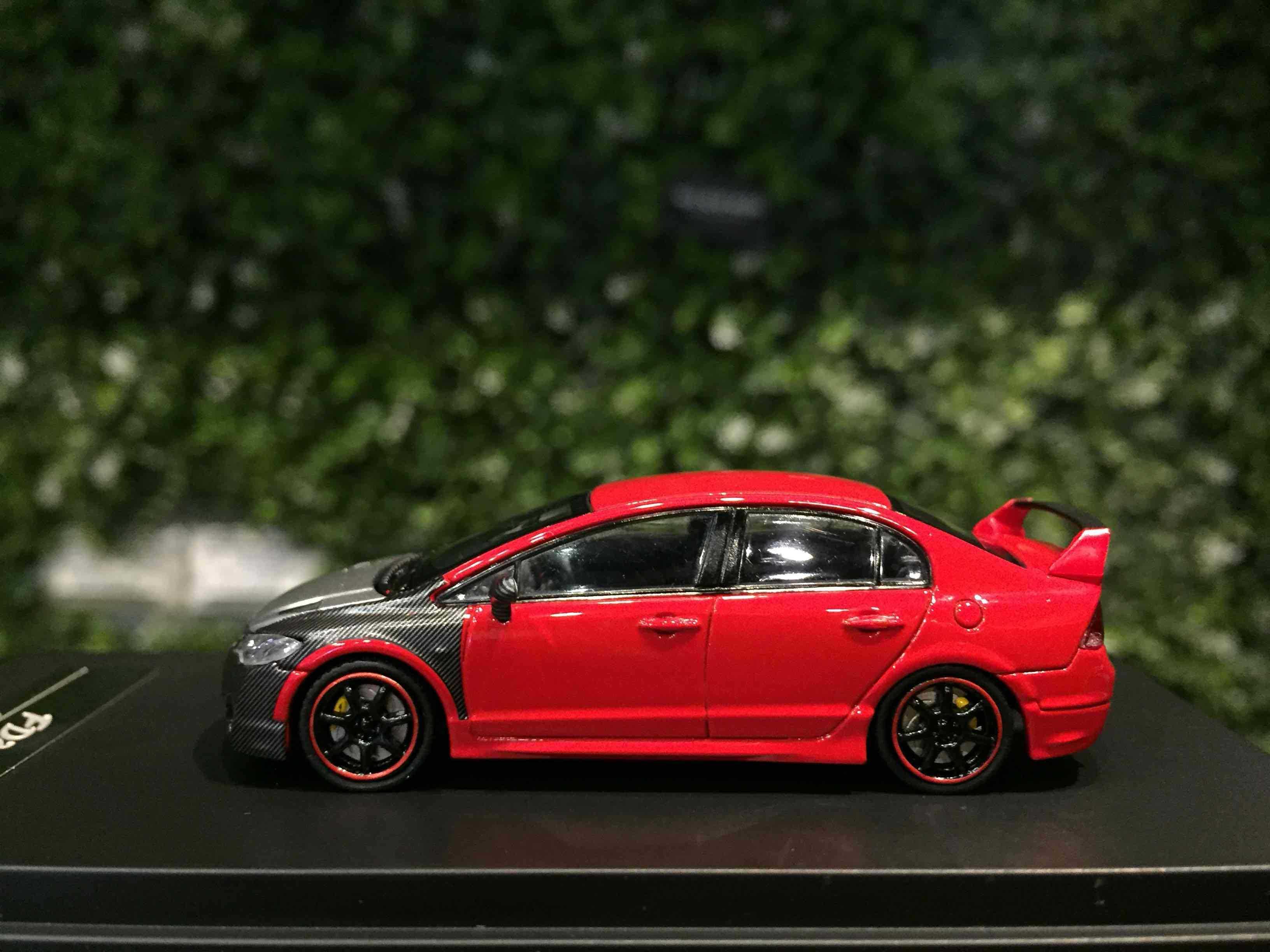 Champion 1:64 Honda Civic (FD2) Mugen RR Silver/Red – Diecast Car