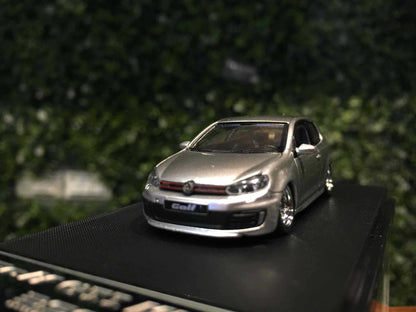 Maxwell 1:64  VW Golf GTI MK6 Silver BBS Diecast Car Model