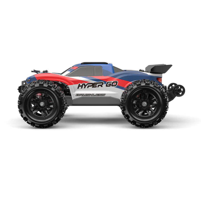 MJX Hyper Go 1:16 Scale 4WD Brushless RC Monster Truck | 2852 Brushless Motor, 45A ESC, 2.4GHz RTR High-Speed Off-Road Remote Control Car