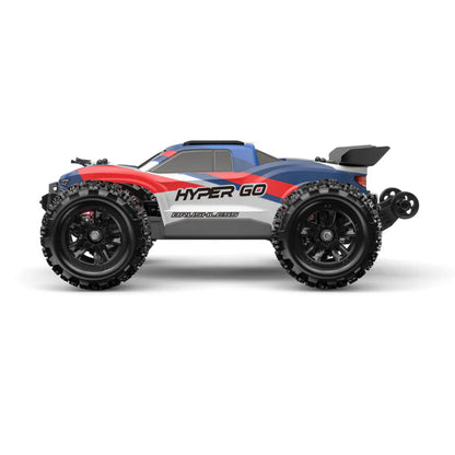 MJX Hyper Go 1:16 Scale 4WD Brushless RC Monster Truck | 2852 Brushless Motor, 45A ESC, 2.4GHz RTR High-Speed Off-Road Remote Control Car