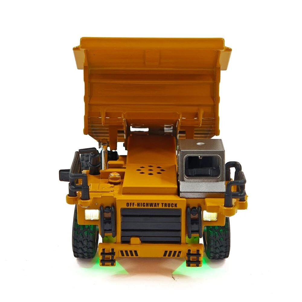 TRASPED HG4-414 1:64 Scale Mini RC Alloy Dump Truck | 2.4G App Control | Lights & Music