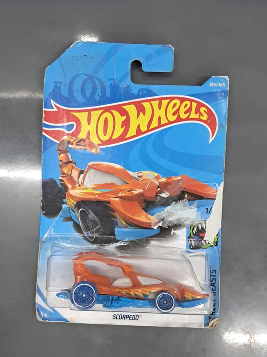 Hot Wheels Street Beasts - Scorpedo ( card Damage ) - Jaiman Toys