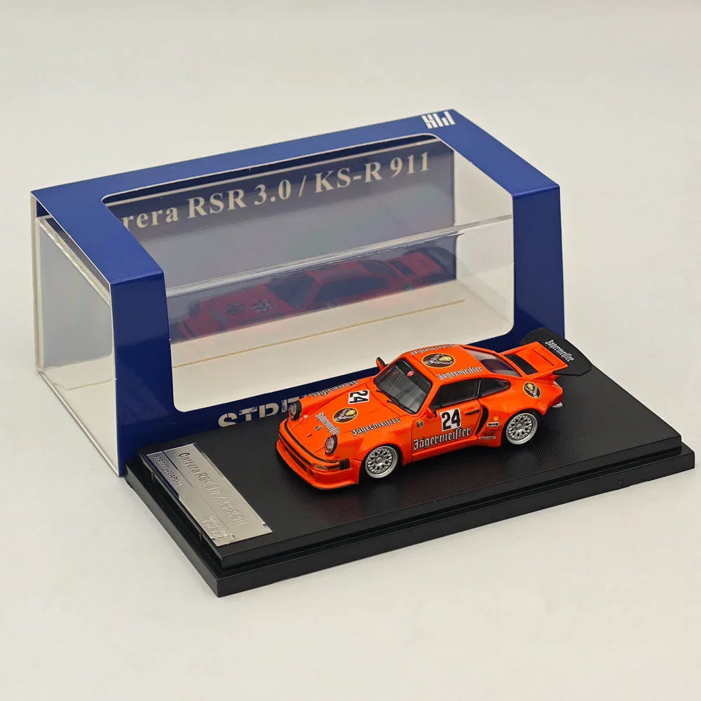 1/64 Street Weapon 1/64 Carrera RSR 3.0/KS-R PORSCHE 911 Jagermeister #24 Diecast Models Car - Jaiman Toys