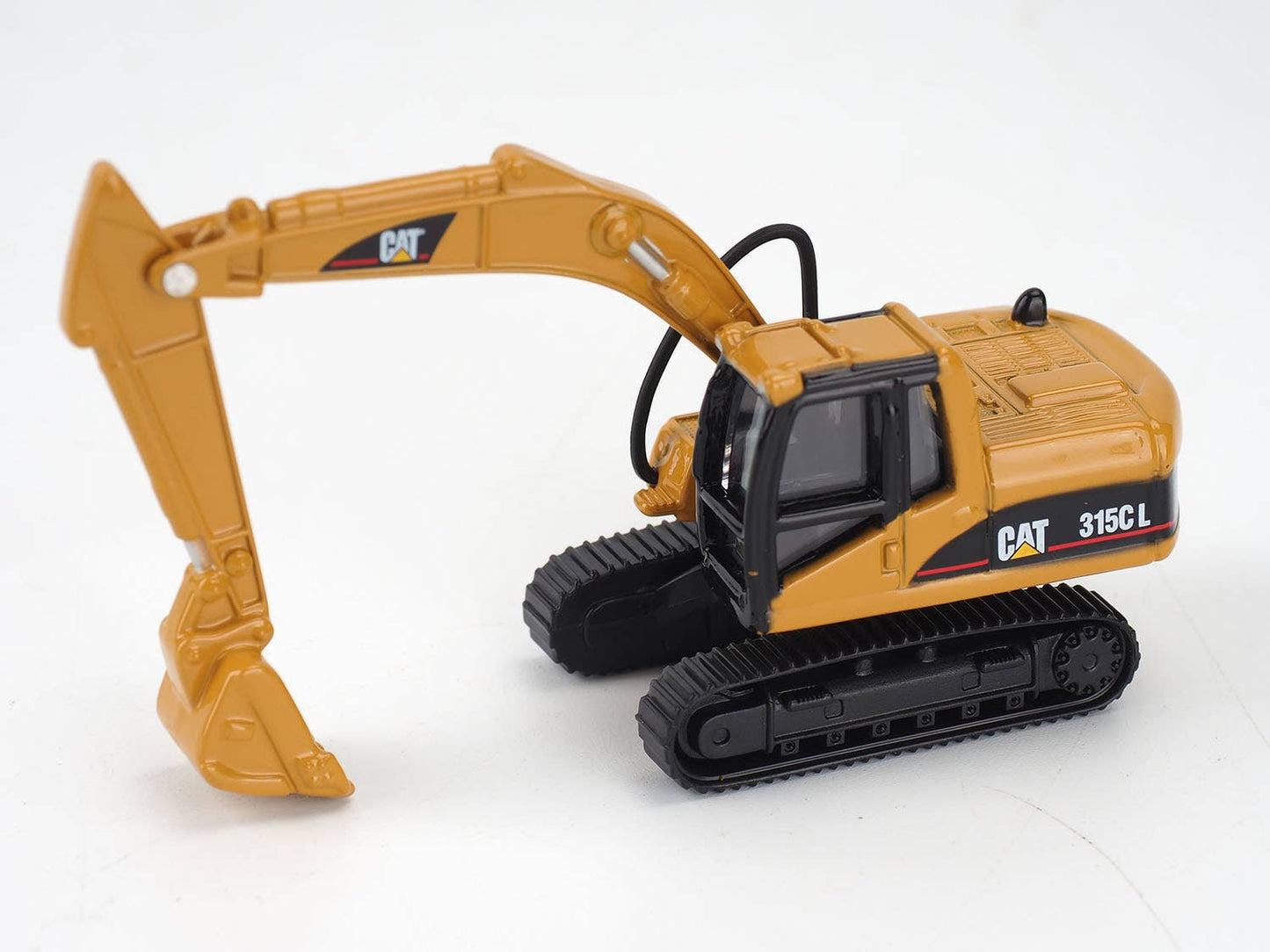 CAT Diecast Masters Real Replicas 84663CS 320D L Hydraulic Excavator 1:87 Scale Die-Cast Construction Vehicle Model for Collectors, HO Layouts, Dioramas, Display & Gifting – Yellow, Ages 8+