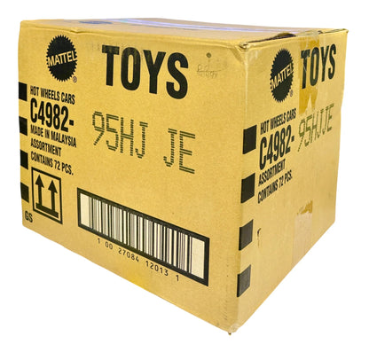 Hot Wheels 2025 Factory-Sealed Case J (95HJ JE) – 72 Die-Cast Cars by Mattel (Brand New Box) - Jaiman Toys