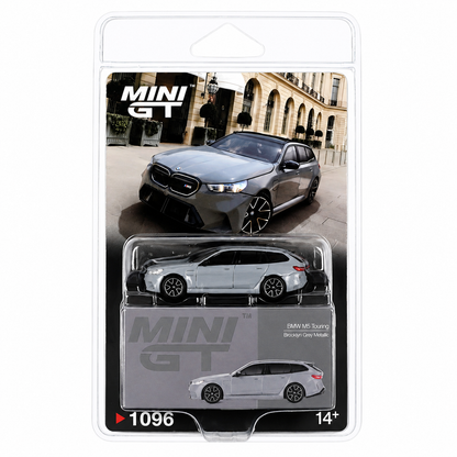 MINI GT 1:64 (Blister Pack) BMW M5 Touring Brooklyn Grey Metallic #1096 Die-Cast Model Car