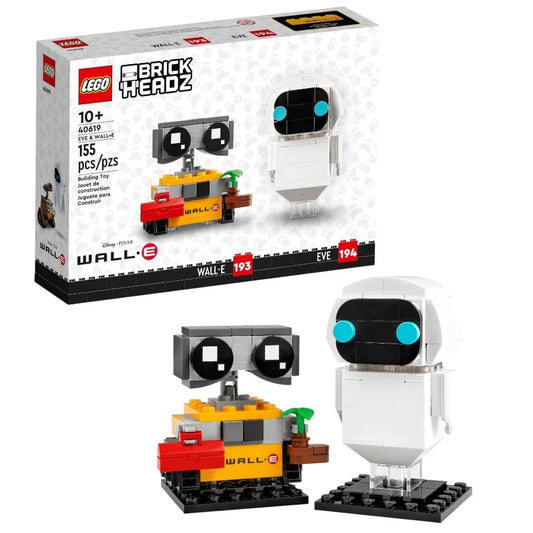 LEGO BrickHeadz Disney Pixar EVE & WALL•E 40619 Building Set (155 Pieces-For Aged 10+