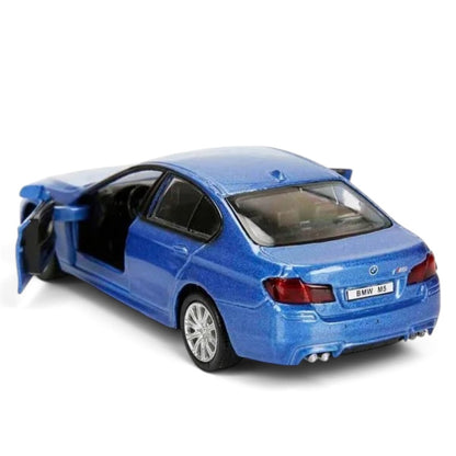 RMZ City 1:32 Scale BMW M5 Die-Cast Model Car – White & Metallic Blue | Collectible Luxury Sports  with Opening Doors 2 Colour Variants