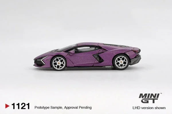 Mini GT 1:64 Lamborghini Revuelto Viola 30th Matte Die-Cast Model Car – Premium Blister Pack Collectible