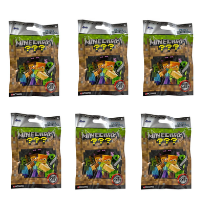 Minecraft Nano Metal Figures Mystery Bag: Assorted (Pack of 6)