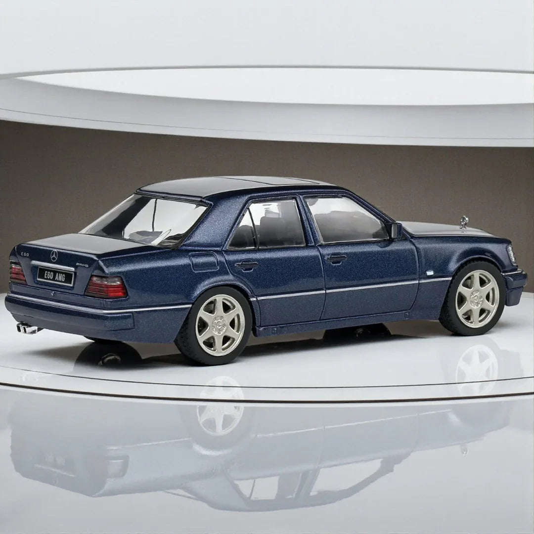 Solido 1:43 Mercedes-Benz W124 E60 AMG – Nautical Blue – Diecast Model Car S4313203| Collector’s Edition Miniature