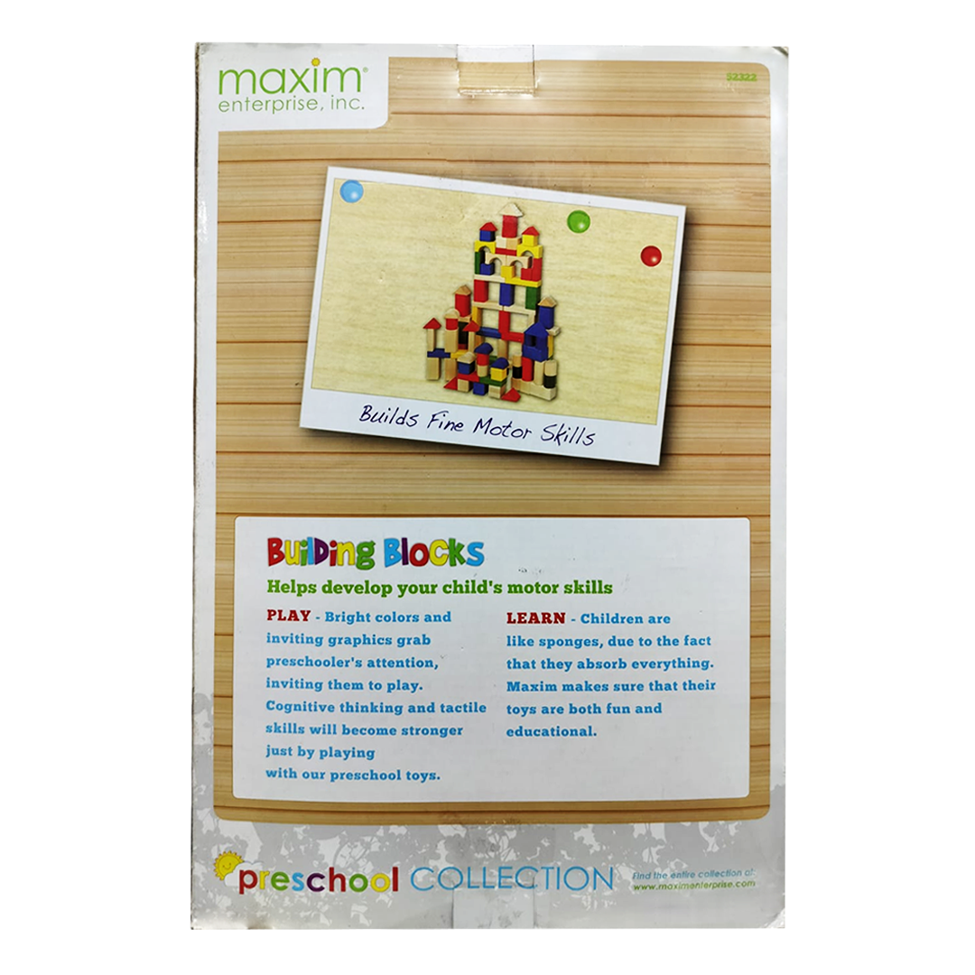 Building Blocks Preschool Collection from Maxim Age 18 months + (100 pcs)