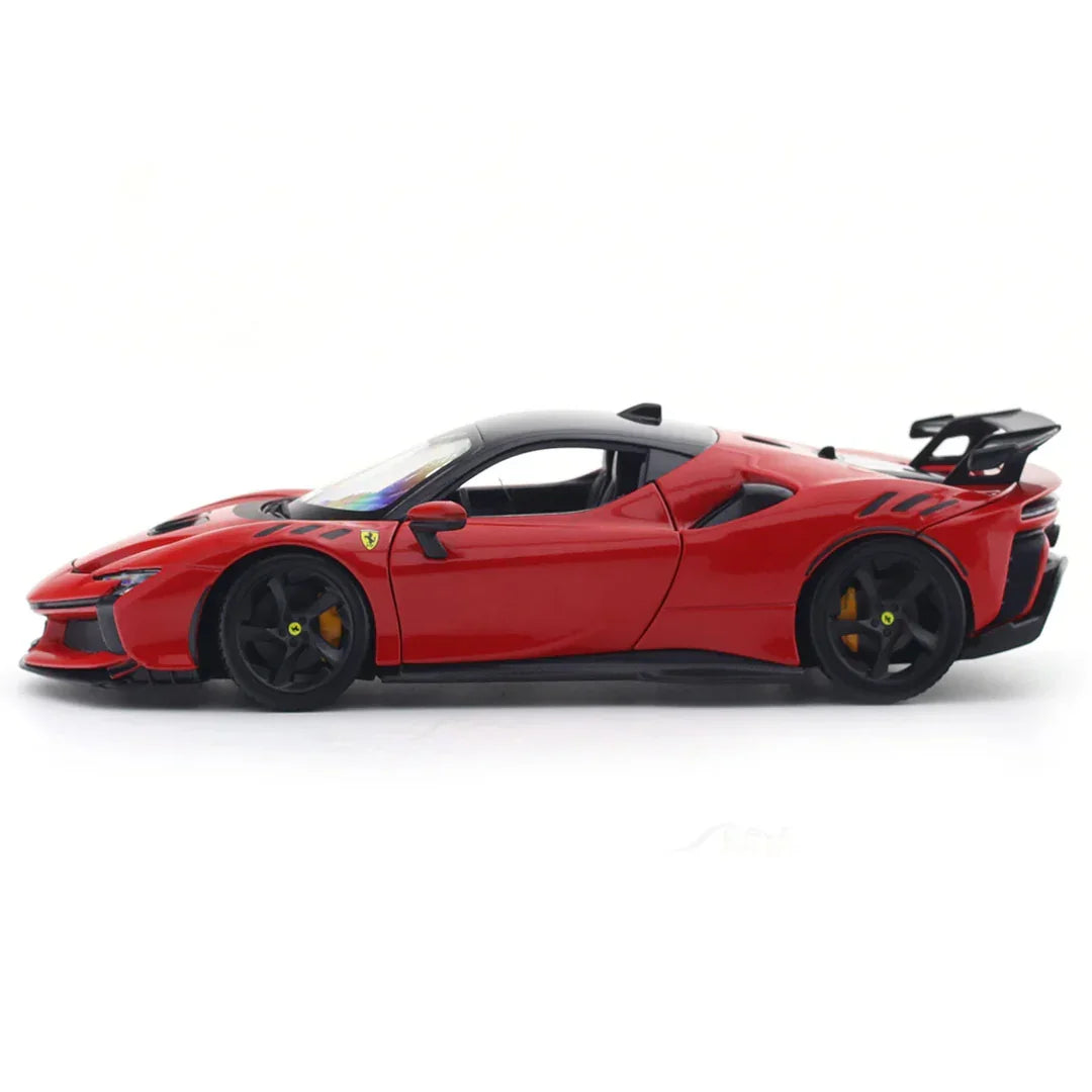 Bburago 1:24 Ferrari SF90 XX Stradale – Licensed Diecast Model Car with Acrylic Display Cover