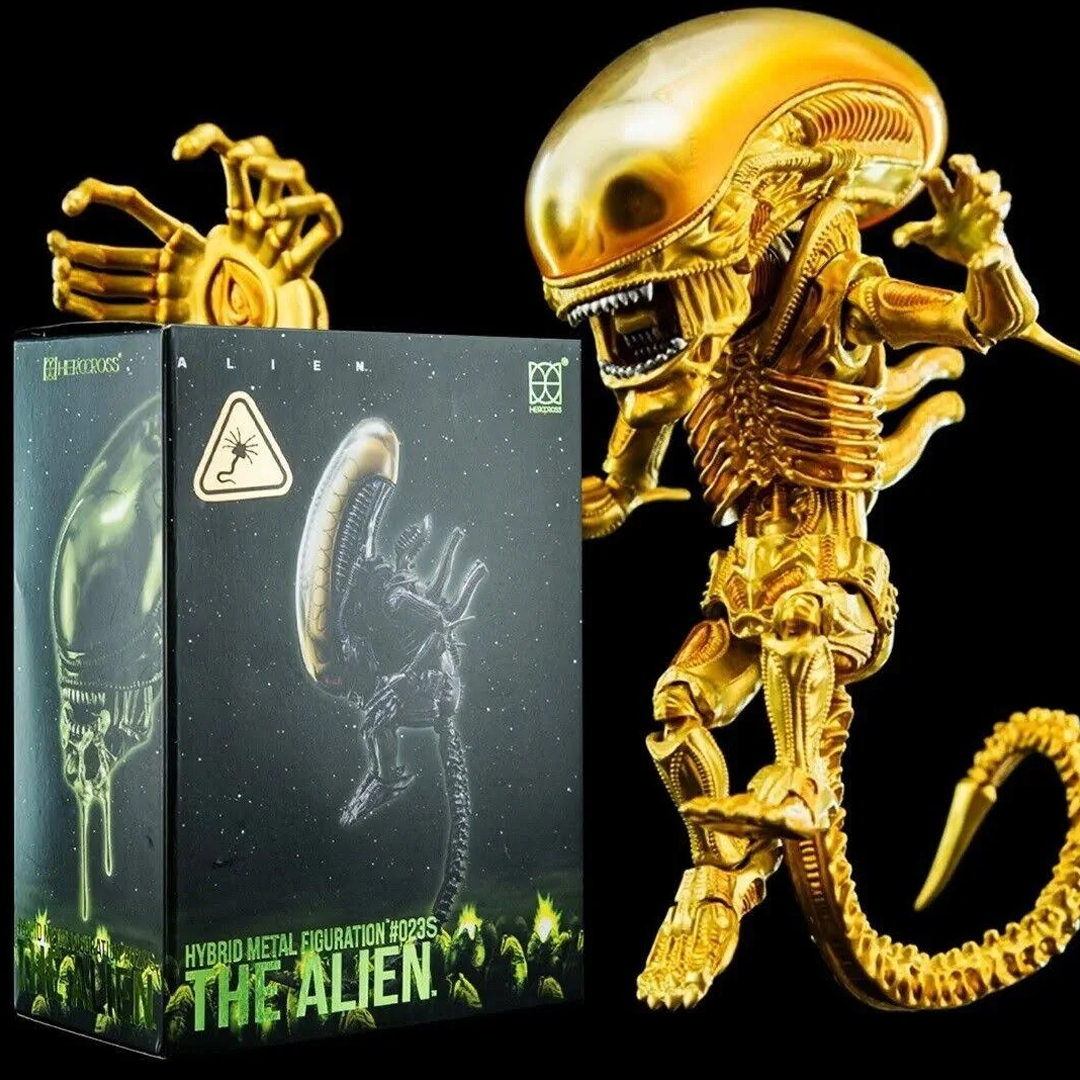 Herocross Alien Special Edition Gold Hybrid Action Figure