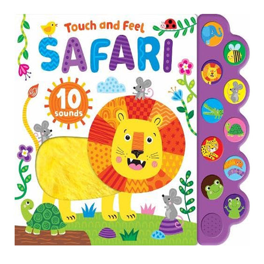 Touch and Feel Safari | Interactive Touch & Feel Novelty Book for Kids by Charlotte Archer (Illustrator)