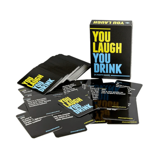 You Laugh, You Drink - A Party Game! Presented by DSS Games | Ages 21+(150 CARDS &amp; 3+PLAYERS)