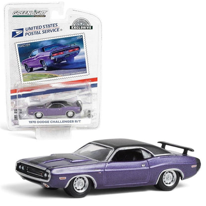 GreenLight 1:64 Scale 1970 Dodge Challenger R/T Purple – USPS Hobby Exclusive