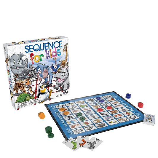 Jax Sequence Strategy Board Game for Kids (Original) 2-4 Players Age 3+