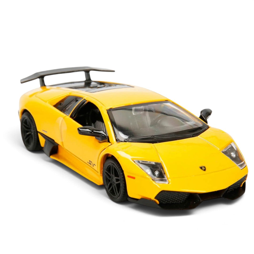 RMZ City Lamborghini Murciélago SV 1:32 Scale Die-Cast Model Car –  Collectible Supercar with Opening Doors, Pull-Back Action with 2 Variants