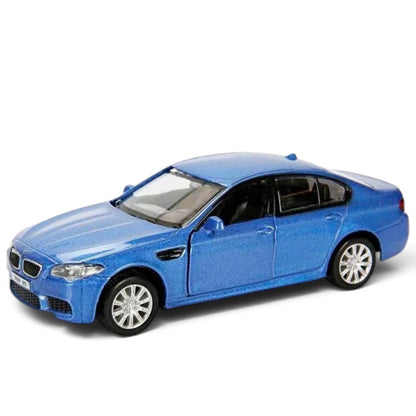 RMZ City 1:32 Scale BMW M5 Die-Cast Model Car – White & Metallic Blue | Collectible Luxury Sports  with Opening Doors 2 Colour Variants