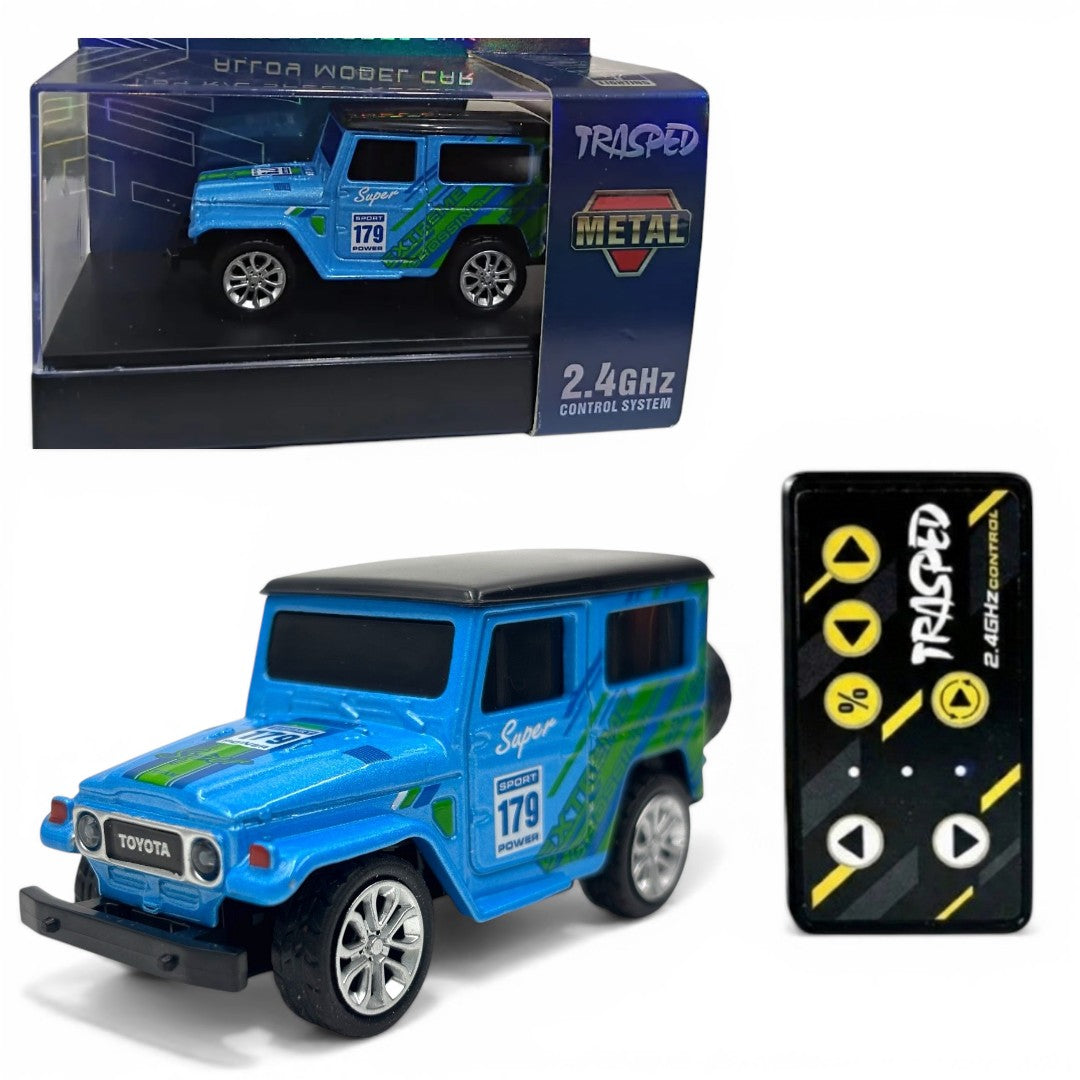 Trasped 1:64 Mini RC Off-Road Car – Pocket Size Remote Control SUV with App Control, 2.4GHz Controller & Rechargeable Battery (5 Colors)