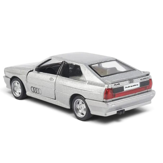 RMZ City Audi Quattro 1:32 Scale Die-Cast Model Car – Classic Vintage  with Opening Doors, Pull-Back Action