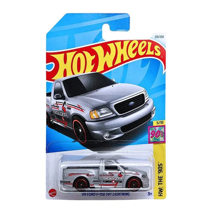 Hot Wheels 1:64 Scale 5-Car Die-Cast Set | BMW 635 CSi, Piranha Terror, Long Bloc, ’99 Ford F-150 SVT Lightning & Dragtor