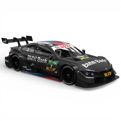 RMZ Hobby 1:32 BMW M4 DTM Die-Cast Model Car – Black|Pull Back, Openable Doors, Light & Sound (664999)