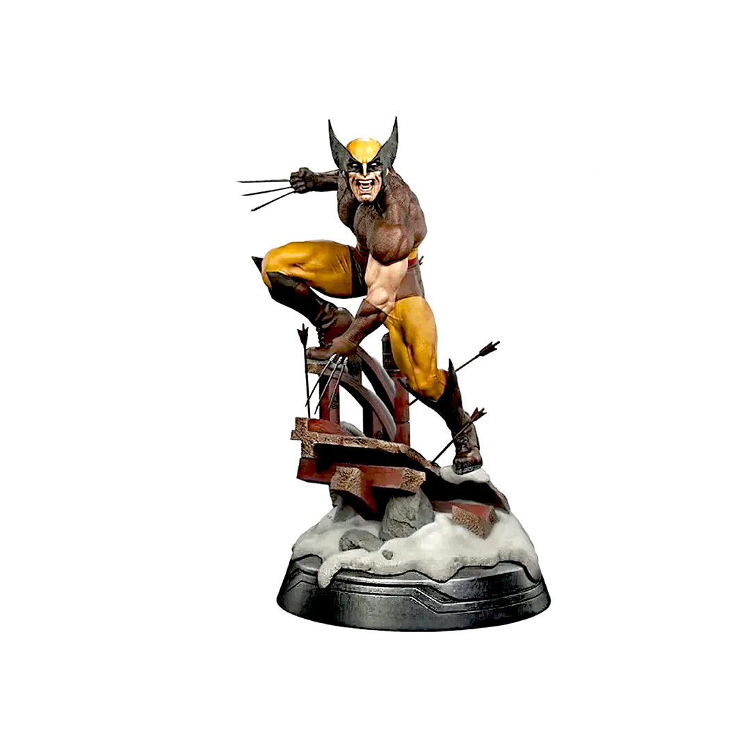 Wolverine Brown Costume Action Figure Marvel's Iconic Characters - Age 15+