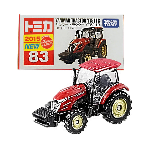 Tomica 83 YANMAR TRACTOR YT5113- TAKARA TOMY -Diecast Scale Model Car 1/76 - Jaiman Toys