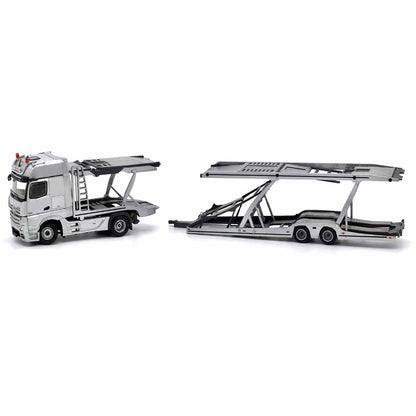 UNIQUE MODELS x Tiny 1:64 Mercedes-Benz Actros MP5 Black City Transporter Die-Cast Truck Model